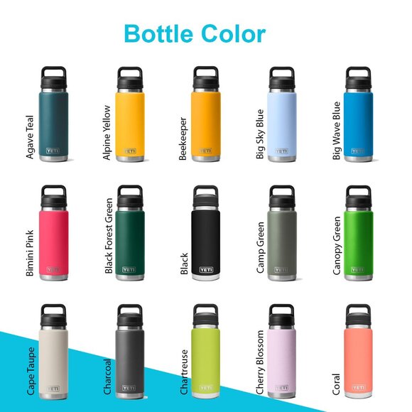 Personalized Laser Engraved Yeti Bottle, Get your Name & Logo Engraved on Yeti - Picture 2 of 9